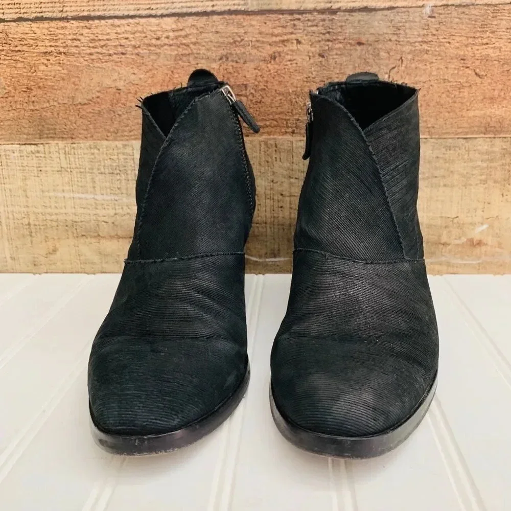 Eileen Fisher Murphy Leather Zippered Bootie